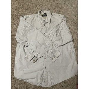 Wrangler Outdoors Men's XL  Khaki Long Sleeve Hiking Fishing Button Up Shirt